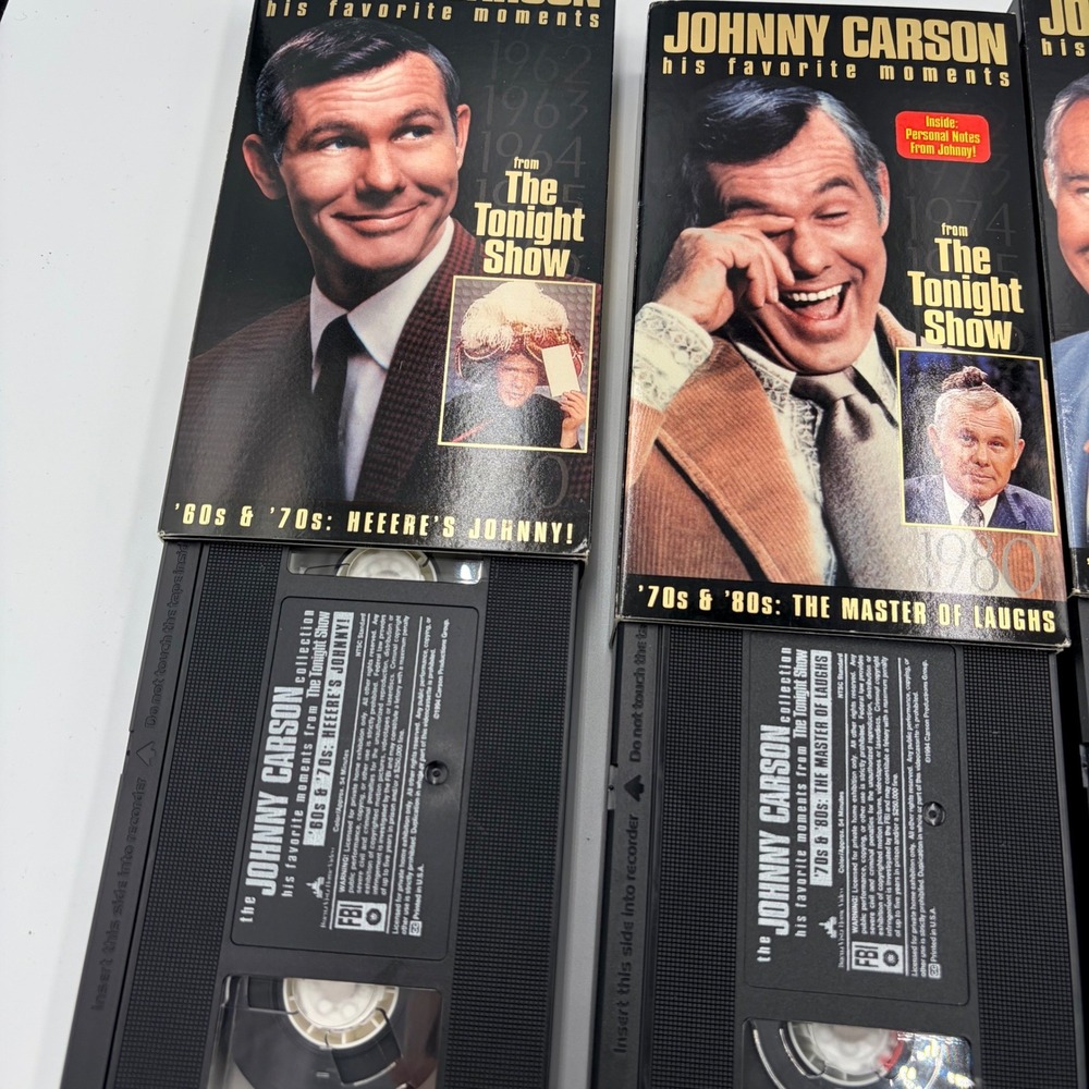Johnny Carson The Carson Collection 4 VHS Box Set Tonight Show Favorite Moments - Picture 5 of 9